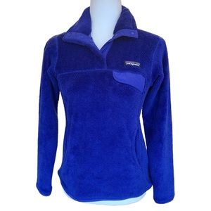 Patagonia Re-Tool Snap-T Fleece Pullover Sweater Blue Women's XS